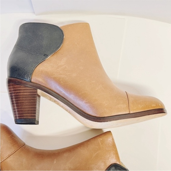 Wolverine 1000 Mile Tan and Black Leather Ankle Boots - 8.5 - Picture 5 of 11